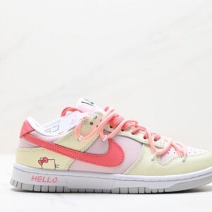 【AT2928】Nike SB Dunk Low ”Green / Beige” hello kitty ハローキティデストラクチブウィンドウ 短足のリラックスしたスポーツスケートボードシューズ サンリオ　かわいい　アニメ