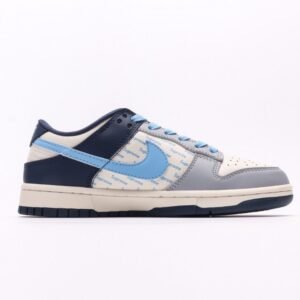 【AT2938】Nike SB Dunk Low Supremeコラボ - 英語のグレーブルー　アニバーサリーハイエンドカスタム　ローライズカジュアルスニーカー