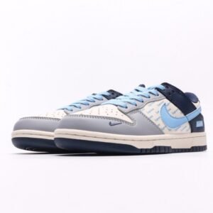 【AT2938】Nike SB Dunk Low Supremeコラボ - 英語のグレーブルー　アニバーサリーハイエンドカスタム　ローライズカジュアルスニーカー