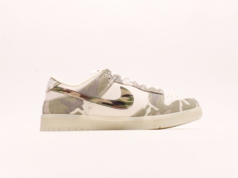 【AT2951】Bape x Nike Dunk Low ホワイト＆ブルー スウッシュ このデザインは伝統的な産業デザインの制約を破ることを主張しています。