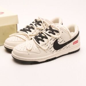【AT2956】Nike Nk SB Dunk Low Supremeコラボ-スターナイトブラック刻印　周年高級カスタム　ローカットカジュアルシューズ