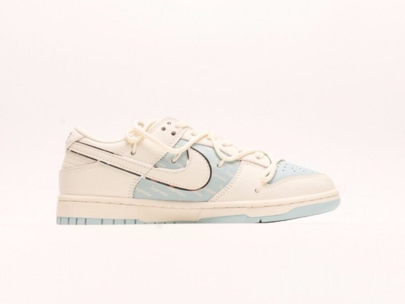 【AT2957】Nike SB Dunk Low Supremeコラボ-アイスブルーの刻印付き、記念日用のハイエンドカスタムローカットカジュアルスニーカー