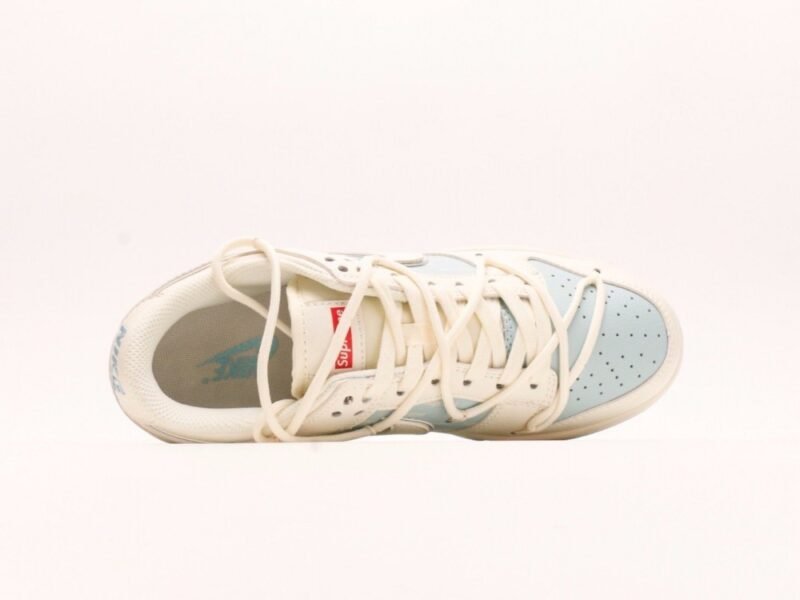 【AT2957】Nike SB Dunk Low Supremeコラボ-アイスブルーの刻印付き、記念日用のハイエンドカスタムローカットカジュアルスニーカー