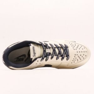 【AT2962】Nike SB Dunk Low Supremeコラボ-ネイビーキャンバス 記念のハイエンドカスタム ローカットカジュアルスニーカー