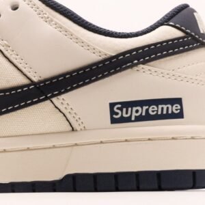【AT2962】Nike SB Dunk Low Supremeコラボ-ネイビーキャンバス 記念のハイエンドカスタム ローカットカジュアルスニーカー