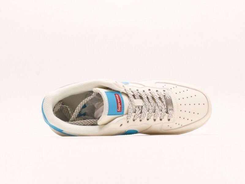 【AT2964】Supreme x Nk Air Force 1'07 Lowコラボレーション湖水青色エアフォース1ローカットカジュアルスニーカー