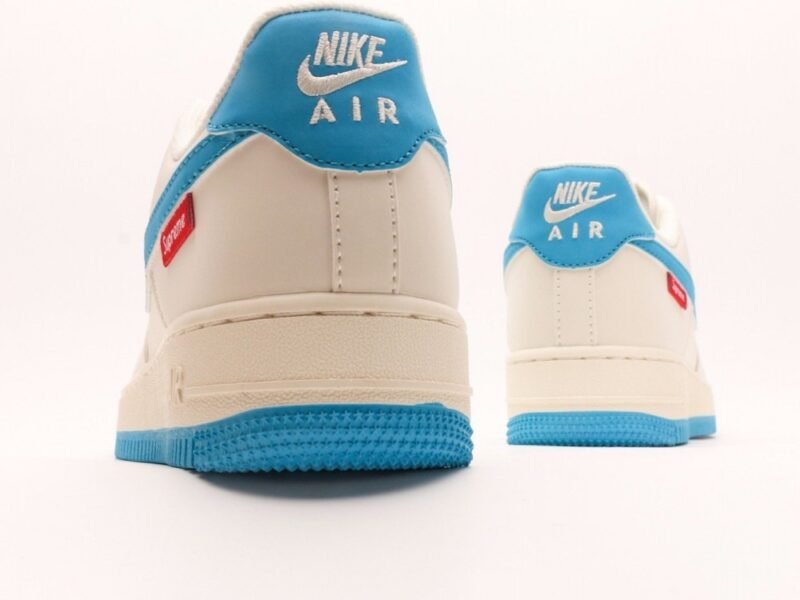 【AT2964】Supreme x Nk Air Force 1'07 Lowコラボレーション湖水青色エアフォース1ローカットカジュアルスニーカー