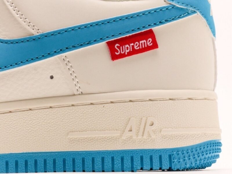 【AT2964】Supreme x Nk Air Force 1'07 Lowコラボレーション湖水青色エアフォース1ローカットカジュアルスニーカー