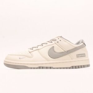 【AT2965】Nike SB Dunk Low Supremeのコラボ-グレーキャンバスアニバーサリーカスタムハイエンドローカットレジャースニーカー