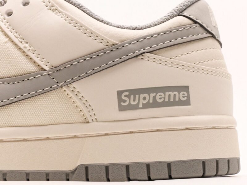 【AT2965】Nike SB Dunk Low Supremeのコラボ-グレーキャンバスアニバーサリーカスタムハイエンドローカットレジャースニーカー