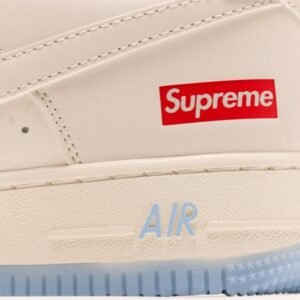 【AT2967】Nike x Supreme Nike Air Force 1'07 Low Supremeコラボ-ホワイトブルーツートン エアフォース1ローウェアラブルカジュアルシューズ