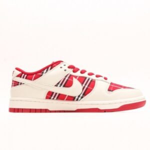 【AT2978】Nike x SupremeのNike SB Dunk Low Supreme-コラボチェック柄生地の配色で、ローカットのカジュアルスポーツスケートボードシューズ。