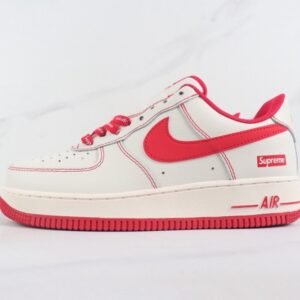 【AT3002】Nike x Supreme Nike Air Force 1 ′07 x Supremeコラボレーション ナイキ エア フォース1 ローカットスニーカー 牛革素材
