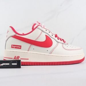 【AT3002】Nike x Supreme Nike Air Force 1 ′07 x Supremeコラボレーション ナイキ エア フォース1 ローカットスニーカー 牛革素材