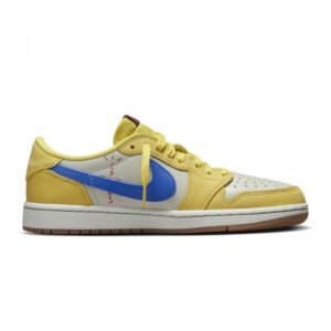 【AT3089】Travis Scott × Nike WMNS Air Jordan 1 Retro Low OG "Canary" トラヴィス・スコット × ナイキ ウィメンズ エアジョーダン1 レトロ ロー OG "カナリー" 品番: DZ4137-700