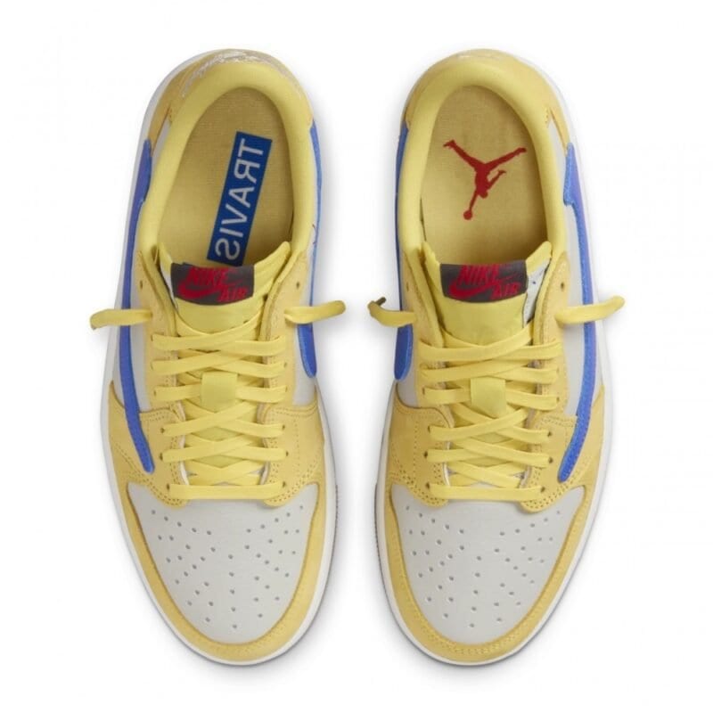 【AT3089】Travis Scott × Nike WMNS Air Jordan 1 Retro Low OG "Canary" トラヴィス・スコット × ナイキ ウィメンズ エアジョーダン1 レトロ ロー OG "カナリー" 品番: DZ4137-700