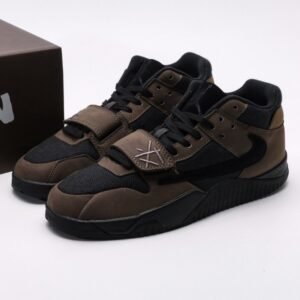 【AT3092】Nike ナイキ Jordan x Travis Scott Jumpman Jack TR Black and Dark Mocha トラヴィススコット × ナイキ ジョーダン ジャンプマンジャック ブラック アンド ダークモカ FZ8117-204