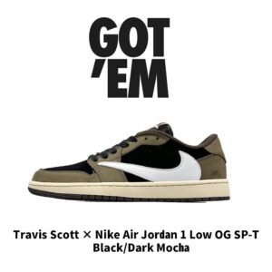 【AT3095】Travis Scott × Nike Air Jordan 1 Low OG SP-T Black/Dark Mocha トラビス・スコット × ナイキ エア ジョーダン 1 ロー OG SP-T ブラック/ダーク モカ CQ4277-001