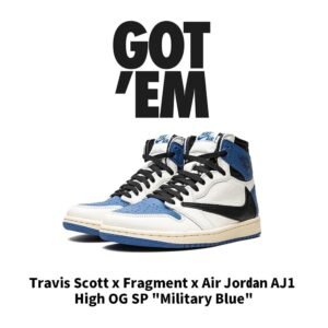 【AT3096】Travis Scott × Fragment × Nike Air Jordan 1 Retro High OG SP "Military Blue"トラヴィススコット × フラグメント × ナイキ エアジョーダン1 レトロ ハイ OG SP "ミリタリー ブルー" DH3227-105
