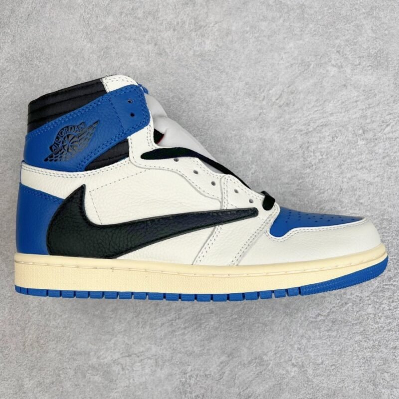 【AT3096】Travis Scott × Fragment × Nike Air Jordan 1 Retro High OG SP "Military Blue"トラヴィススコット × フラグメント × ナイキ エアジョーダン1 レトロ ハイ OG SP "ミリタリー ブルー" DH3227-105