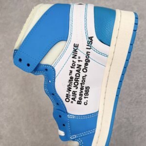 【AT3098】NIKE（ナイキ）× OFF-WHITE AIR JORDAN 1 POWDER BLUE UNC AQ0818-148 オフホワイト エアジョーダン1 パウダーブルー ハイカットスニーカー ホワイト/ブルー ブルー AQ0818-148