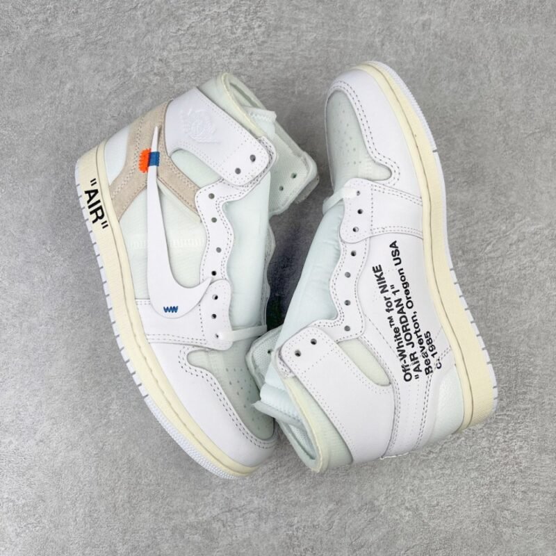 【AT3099】Off-White × Nike Air Jordan 1 Retro High "White" オフホワイト × ナイキ エアジョーダン 1 レトロ ハイ「ホワイト」AQ0818-100