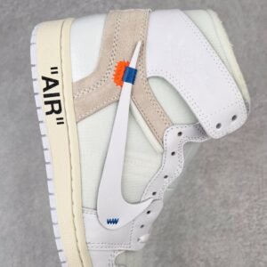 【AT3099】Off-White × Nike Air Jordan 1 Retro High "White" オフホワイト × ナイキ エアジョーダン 1 レトロ ハイ「ホワイト」AQ0818-100