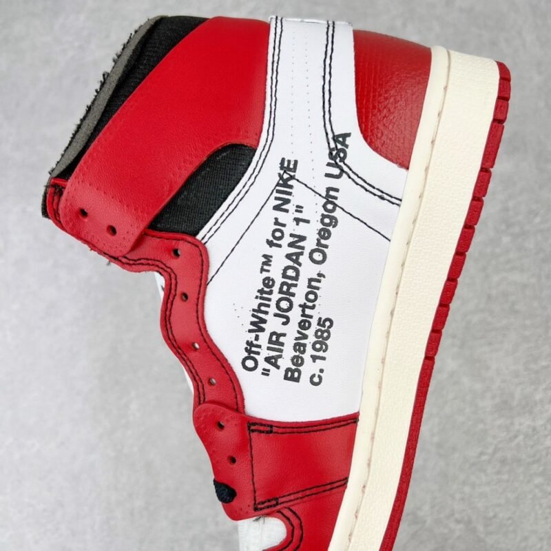 【AT3100】Off-White NIKE Air Jordan 1 Retro High The Ten Chicagoコラボオフホワイトシカゴジョーダン1スニーカーAA3834-101ナイキオフホワイト