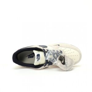 【AT3102】「高級コラボ限定版」 The North Face x Supreme x Nike Air Force 1 07 Low "Supreme"、三方コラボレーションのオリジナルカラーをカスタマイズしました ネイビーブルー（紺色 / こんいろ） Navy Blue