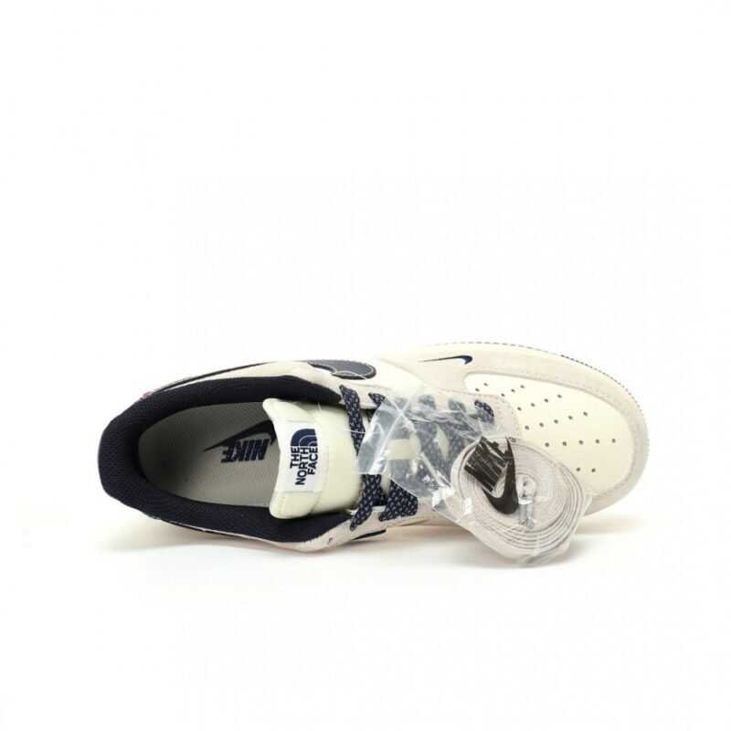【AT3102】「高級コラボ限定版」 The North Face x Supreme x Nike Air Force 1 07 Low "Supreme"、三方コラボレーションのオリジナルカラーをカスタマイズしました ネイビーブルー（紺色 / こんいろ） Navy Blue