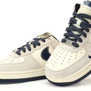【AT3102】「高級コラボ限定版」 The North Face x Supreme x Nike Air Force 1 07 Low "Supreme"、三方コラボレーションのオリジナルカラーをカスタマイズしました ネイビーブルー（紺色 / こんいろ） Navy Blue