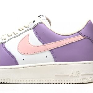 【AT3145】Nike Air Force 1 Low ’07 ライトパープルの爆発的な配色、エアフォース1ローカットカジュアルスニーカー