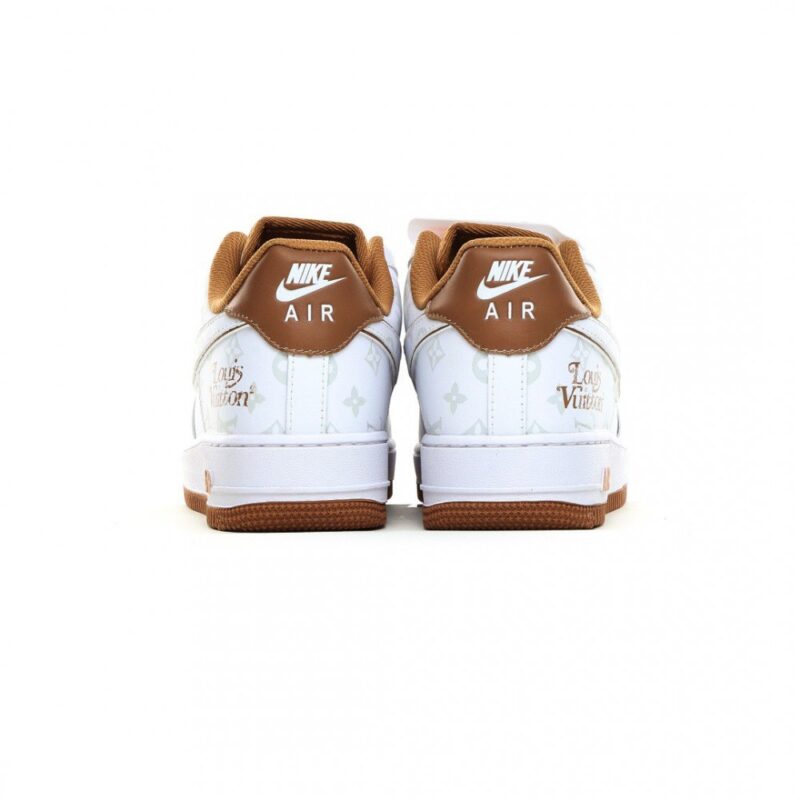 【AT3148】LV x Nike Air Force 1 '07 Low LV x ナイキ エアフォース1 '07 ロー “LVコラボ カーキ - ダークナイトエルフ” エアフォース1 ローカット スニーカー レジャーシューズ
