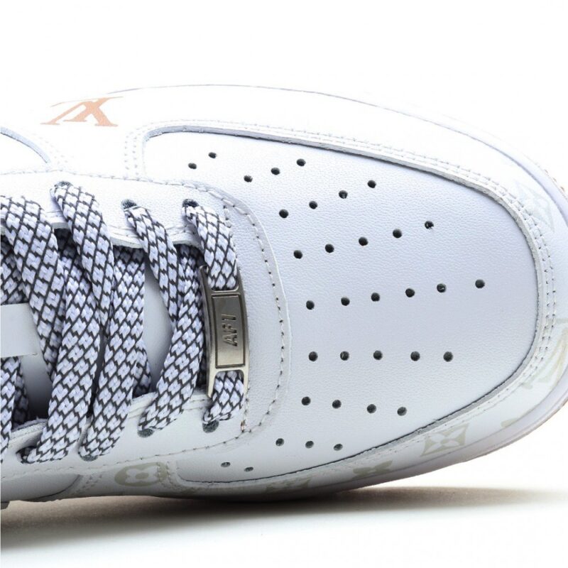 【AT3148】LV x Nike Air Force 1 '07 Low LV x ナイキ エアフォース1 '07 ロー “LVコラボ カーキ - ダークナイトエルフ” エアフォース1 ローカット スニーカー レジャーシューズ