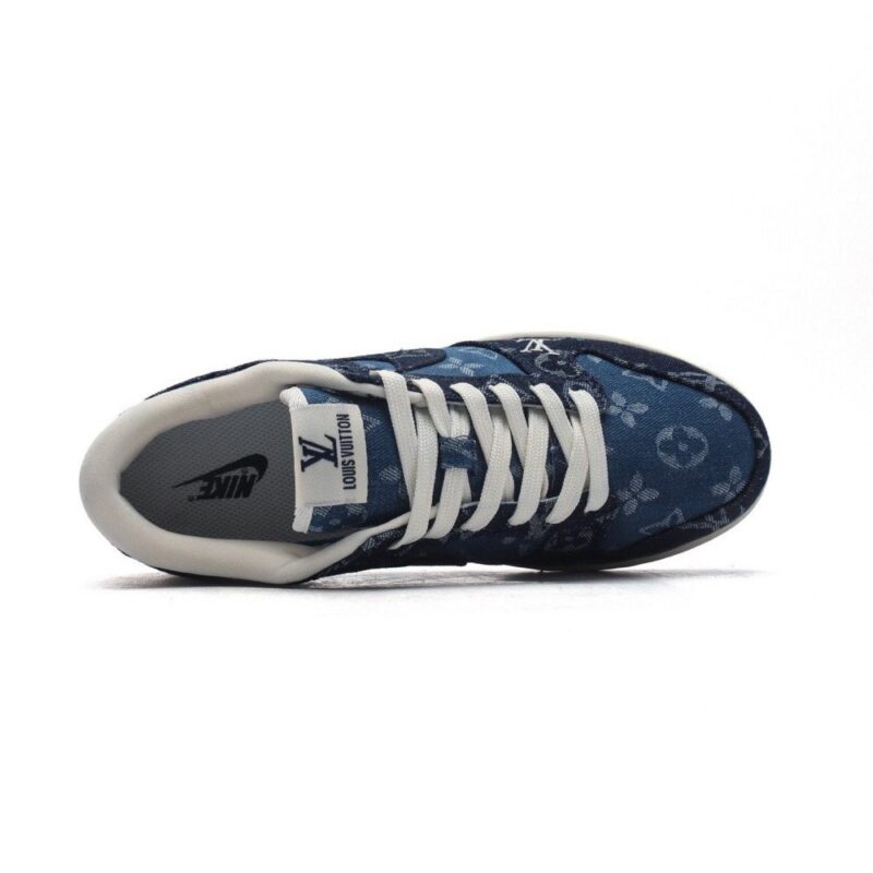 【AT3185】LV x Nike Nike Dunk Low Retro ナイキ ダンク ロー レトロ スポーツシューズ クラシック ヴィンテージ パーカー 靴 ルイヴィトン ネーム。