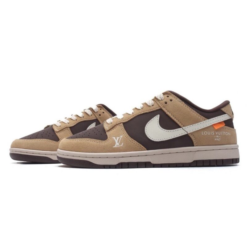 【AT3186】LV x Nike Nike Dunk Low Retro スポーツシューズ クラシックなレトロボードシューズ ルイ・ヴィトン コラボ.