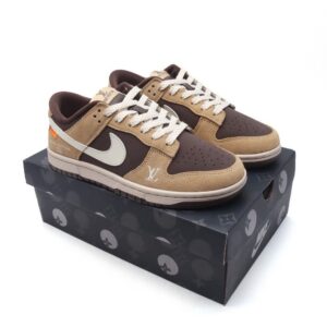 【AT3186】LV x Nike Nike Dunk Low Retro スポーツシューズ クラシックなレトロボードシューズ ルイ・ヴィトン コラボ.