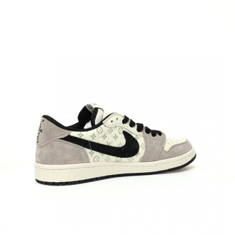 【AT3211】Louis Vuitton x Travis Scott x Nike Air Jordan 1 Low OG SP"LV Monogram"AJ1ジョーダン1ローオージーエスピー"LVモノグラム"は、クラシックな低カット文化で使いやすく休暇やバスケットボールのための靴です。