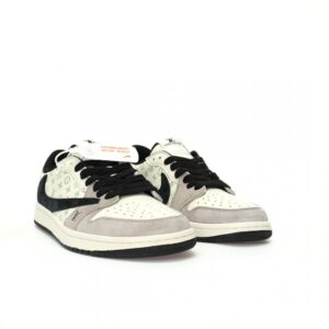 【AT3211】Louis Vuitton x Travis Scott x Nike Air Jordan 1 Low OG SP"LV Monogram"AJ1ジョーダン1ローオージーエスピー"LVモノグラム"は、クラシックな低カット文化で使いやすく休暇やバスケットボールのための靴です。