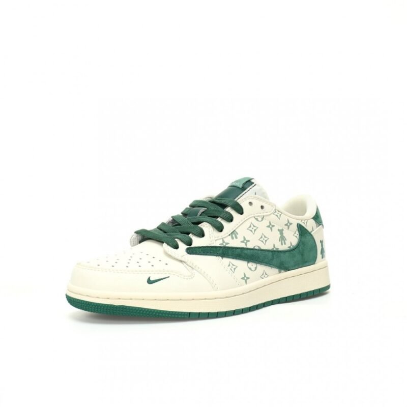 【AT3213】Louis Vuitton x Travis Scott x Nike Air Jordan 1 Low OG SP"Gloomy Bear/LV"AJ1ジョーダンワンローオージーエスピー"LOUIS VUITTON"コラボ絶えず進化を続けるエアジョーダン1。AJ1は、2022年初夏、新しいAJ1 LOWが、新たな進化を果たす。Louis Vuitton x Travis Scott x Nike Air Jordan 1 Low OG SP "Gloomy Bear/LV" AJ1伝