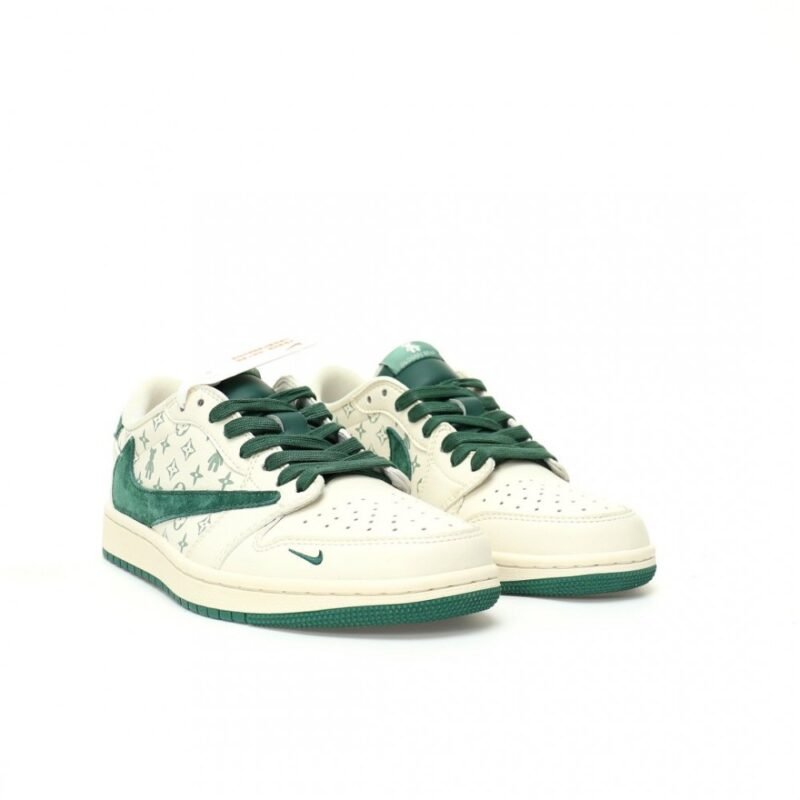 【AT3213】Louis Vuitton x Travis Scott x Nike Air Jordan 1 Low OG SP"Gloomy Bear/LV"AJ1ジョーダンワンローオージーエスピー"LOUIS VUITTON"コラボ絶えず進化を続けるエアジョーダン1。AJ1は、2022年初夏、新しいAJ1 LOWが、新たな進化を果たす。Louis Vuitton x Travis Scott x Nike Air Jordan 1 Low OG SP "Gloomy Bear/LV" AJ1伝
