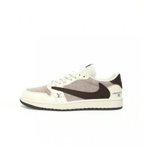 【AT3219】Louis Vuitton x Travis Scott x Nike Air Jordan 1 Low OG SPで制作された、人気のヒップホップアーティスト、トラヴィス・スコットのコラボレーション。
