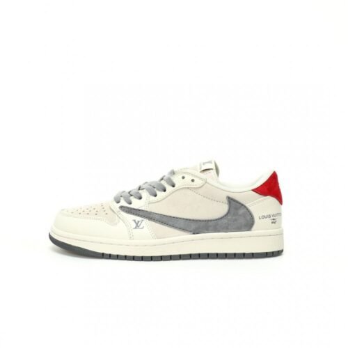 【AT3220】Louis Vuitton x Travis Scott x Nike Air Jordan 1 Low OG SP トップヒップホップアーティスト、トラビス・スコットがフランスのトップラグジュアリーブランド、ルイ・ヴィトンとコラボレーションした