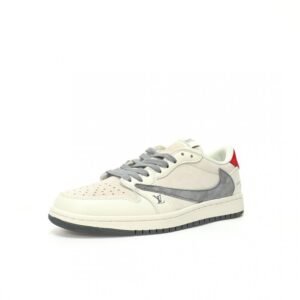 【AT3220】Louis Vuitton x Travis Scott x Nike Air Jordan 1 Low OG SP トップヒップホップアーティスト、トラビス・スコットがフランスのトップラグジュアリーブランド、ルイ・ヴィトンとコラボレーションした