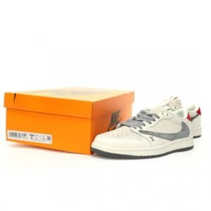 【AT3220】Louis Vuitton x Travis Scott x Nike Air Jordan 1 Low OG SP トップヒップホップアーティスト、トラビス・スコットがフランスのトップラグジュアリーブランド、ルイ・ヴィトンとコラボレーションした