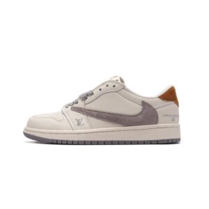 【AT3223】LV x Nike Nike Air Jordan 1 Low OG SP "Military Blue" AJ1 ジョーダン1 ローカットバスケットボールシューズ ルイ・ヴィトン コラボ AJ1 ジョーダン1