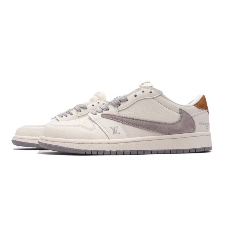 【AT3223】LV x Nike Nike Air Jordan 1 Low OG SP "Military Blue" AJ1 ジョーダン1 ローカットバスケットボールシューズ ルイ・ヴィトン コラボ AJ1 ジョーダン1