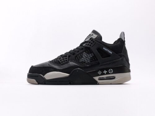 【AT3227】Louis Vuitton x Air Jordan 4 Retro ルイ・ヴィトン x エア・ジョーダン 4 レトロ バスケットボールシューズコレクション。革素材を使用して作られた組み立て靴。