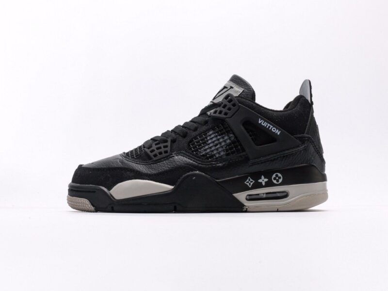 【AT3227】Louis Vuitton x Air Jordan 4 Retro ルイ・ヴィトン x エア・ジョーダン 4 レトロ バスケットボールシューズコレクション。革素材を使用して作られた組み立て靴。