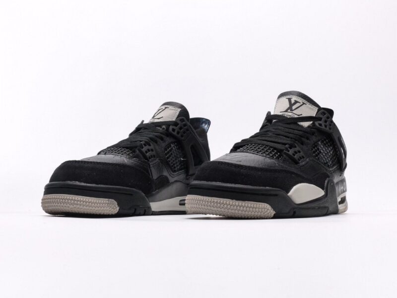 【AT3227】Louis Vuitton x Air Jordan 4 Retro ルイ・ヴィトン x エア・ジョーダン 4 レトロ バスケットボールシューズコレクション。革素材を使用して作られた組み立て靴。